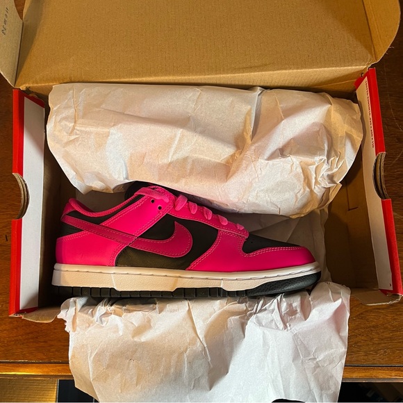 NIKE Women’s Dunk Low Fierce Pink Sneakers - Picture 9 of 10